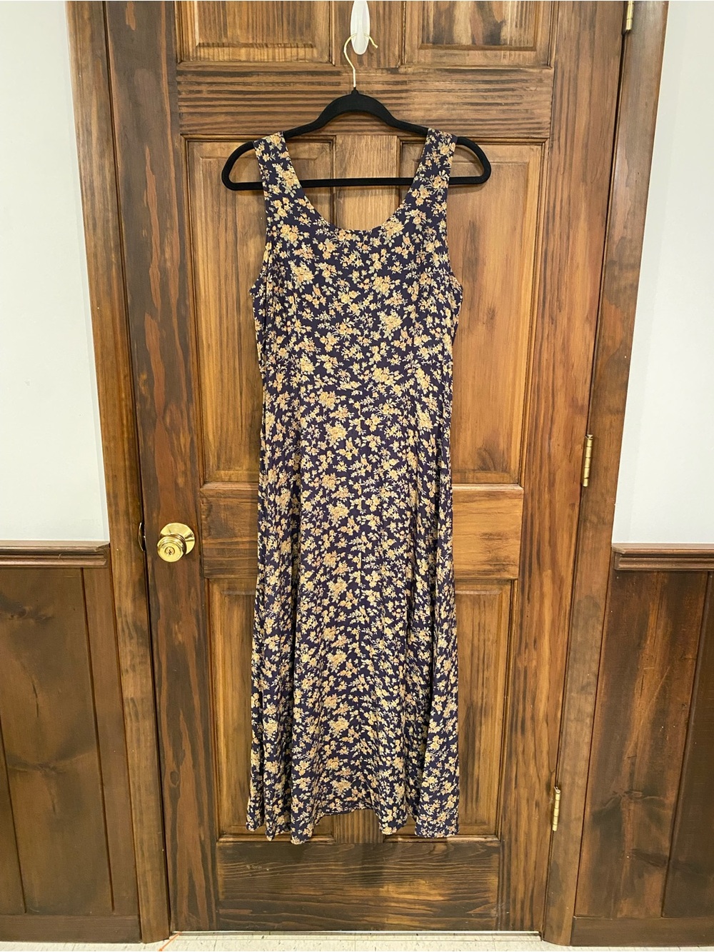 Rabbit Rabbit Rabbit Navy Maxie Dress with Yellow Ditsy Floral Print, Size 8 - Picture 2 of 7